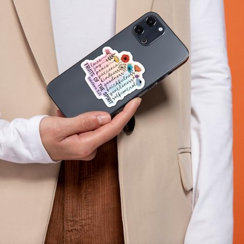 Galatians 5 22 The Fruit of The Spirit Christ Stickers 3Pcs Bible Christian Religious Stickers Vinyl Waterproof - No Fade, Used for Notebook Laptop and Water Bottle (Fruit of The Spirit) - color: Fruit of the Spirit