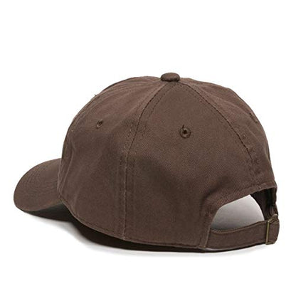 Praying Hands with Cross Baseball Cap Embroidered Cotton Adjustable Dad Hat - color: Brown