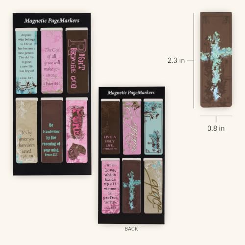 Christian Art Gifts Magnetic Scripture Bookmark Set: Grace Bible Verses - color: Grace