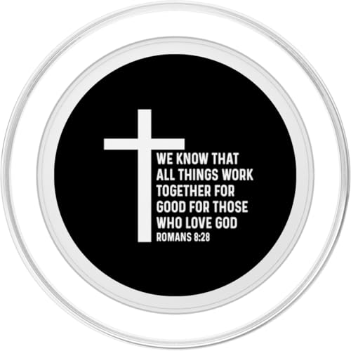 Romans 8:28 8 28 God Jesus Religious Quote Christian Salty PopSockets PopGrip for MagSafe - style: Magnetic PopGrip