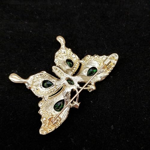 Brooch Pins For Women Fashion Elegant Brooches Lapel Badges Coat Sweater Scarves Shawl Dress Accessory Wedding Party Prom Jewelry - color: Green-A