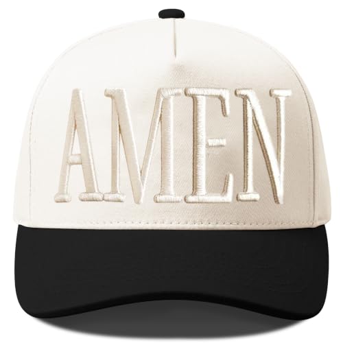 Put It On My Husband's Tab Funny Trucker Hats Women Vintage Adjustable Baseball Cap Embroidery Fashion Trucker Hat - color: Amen - Beige/Beige