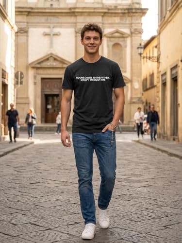 Christian Shirts for Men Jesus Faith Cross Tshirt Bible Verse Tee Tops - color: Black-b, size: XX-Large