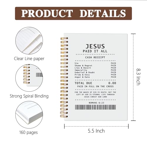 Christian Notebook,Church Notes Journal,Jesus Notebook - color: Jesus