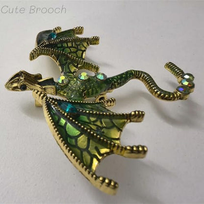 Brooch Pins For Women Fashion Elegant Brooches Lapel Badges Coat Sweater Scarves Shawl Dress Accessory Wedding Party Prom Jewelry - color: Green -C