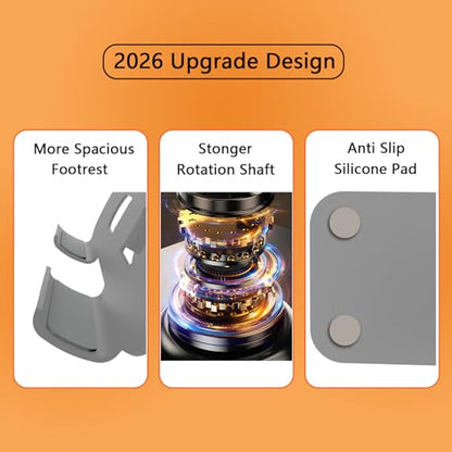 Metal Tablet Stand Holder Adjustable for iPad Kindle Tab, Grey - color: Grey