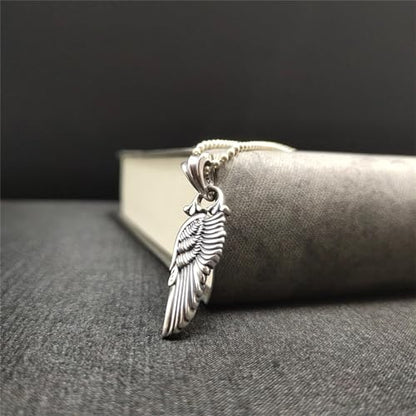 Angel Wings Necklace 925 Sterling Silver Guardian Angel Pendant Celestial Charm Angel Religious Jewelry Gifts for Men Women With Stainless steel Chain 22+2inch (60cm)…