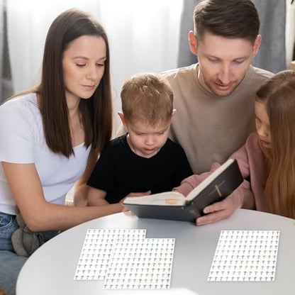 JarThenaAMCS 2400Pcs Mini Cross Sticker Laser Christening Paper Decal Holographic Baptism Self-Adhesive Sticker for Church Planner Envelope Scrapbook DIY Supplies, 0.5 in