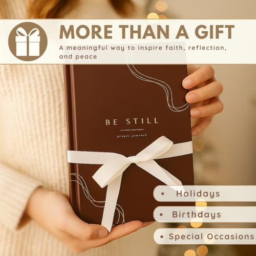 Prayer Journal for Women, Daily Devotional & Bible Study Prompts, Brown - color: Brown