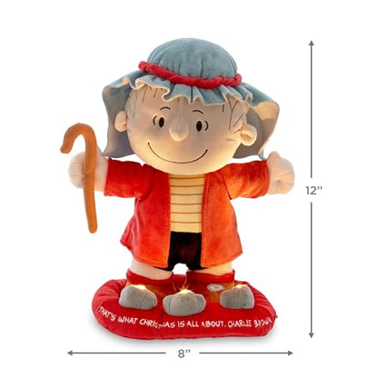 Hallmark Peanuts Plush with Sound, Motion and Light (Shepherd Linus) - style: Linus in Shepherd Costume