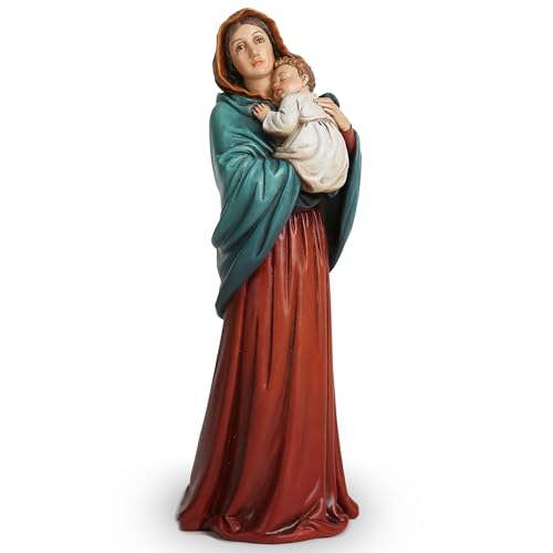BC Catholic Madonna of The Streets Statue, Blessed Virgin Mary Figure, Holy Mother Home Décor, Religious Gift 9.2" H, Renaissance Sculpture Handmade by Buildclassic