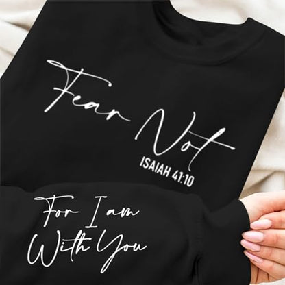 KEEVICI Christian Jesus Faith Sweatshirts for Women Religious Bible Verse God Sweatshirt Graphic Inspirational Cotton Hoodies - color: Black, size: X-Large