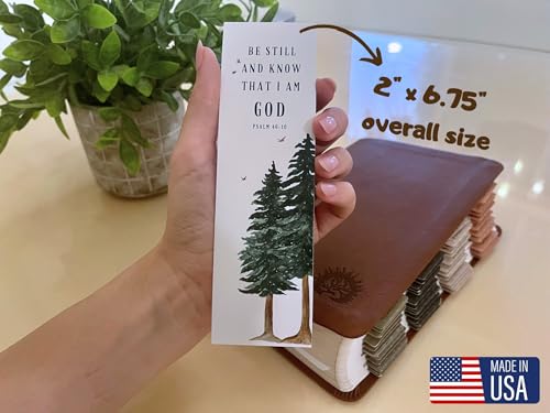 Books of The Bible Christian Bookmark - 20 Pack - Large Print - Made in USA