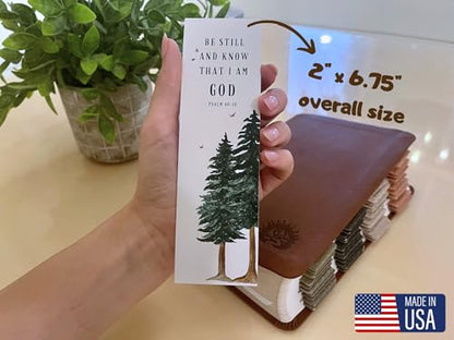 Books of The Bible Christian Bookmark - 20 Pack - Large Print - Made in USA