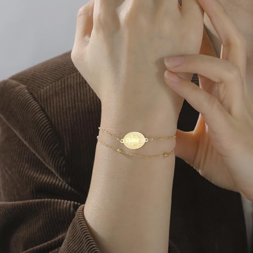 VASSAGO Saint Benedict Medal Bracelet Medalla De San Benito - color: Gold2