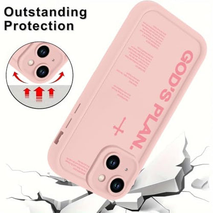 God's Plan Isaiah 60:22 Bible Verse Jesus Cross Christian Pink Phone Case for iPhone 17e/iPhone 16e Case Shockproof Soft Protective Cover Funda for iPhone 17e/iPhone 16e 6.1 Inch - color: Pink