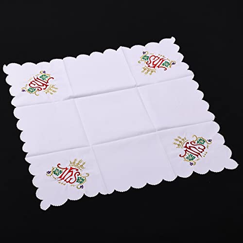 BLESSUME Church Altar Corporal Square Chalice Altar Cloth (M) - color: M