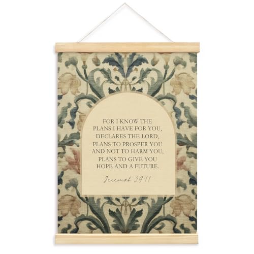 YZSLA Christian Home Decor,Bible Verse Hanging Canvas Decor - color: Bible