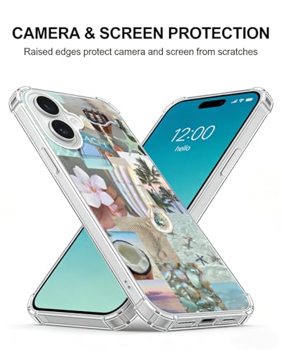 Summer Aesthetic Phone Case Compatible with iPhone 17, Shells Beach Phone Cover for iPhone 17 - color: Summer Aesthetic