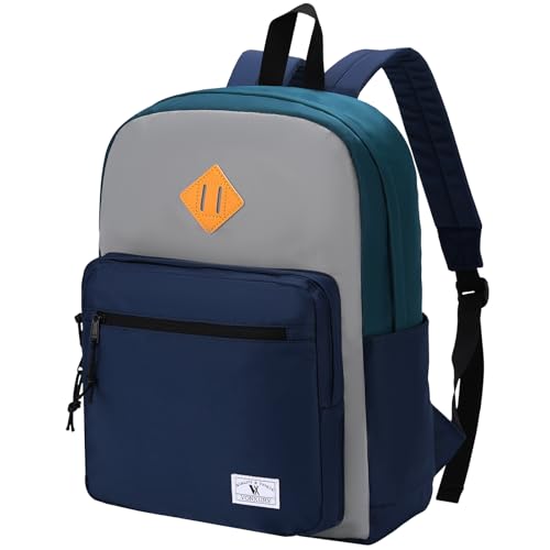 VX VONXURY Kids Backpack for School Travel,16.7 Inch Lightweight Bookbag - color: Inky Green Blue