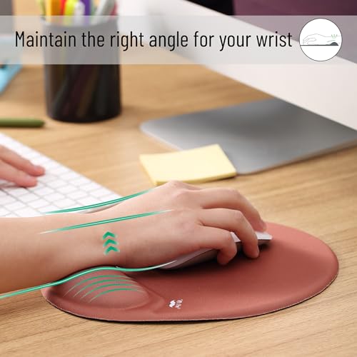 Mr. Pen- Ergonomic Mouse Pad with Wrist Rest - color: Brown