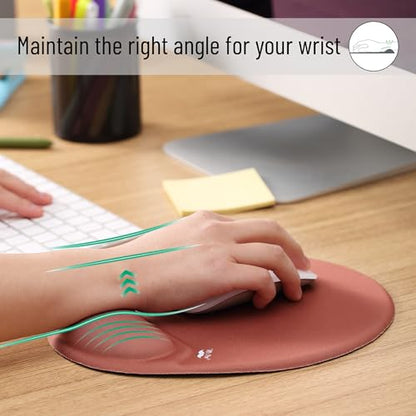 Mr. Pen- Ergonomic Mouse Pad with Wrist Rest - color: Brown