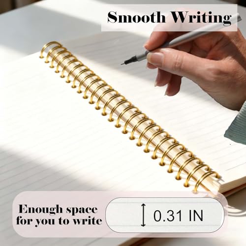 Blue Bow Notebook for Woman, Christain Journal Gifts for Teen Girls, Cute Preppy Spiral Notebook for Bible Note Taking - 5.5×8.3 - A06 - style: Christian Worthy
