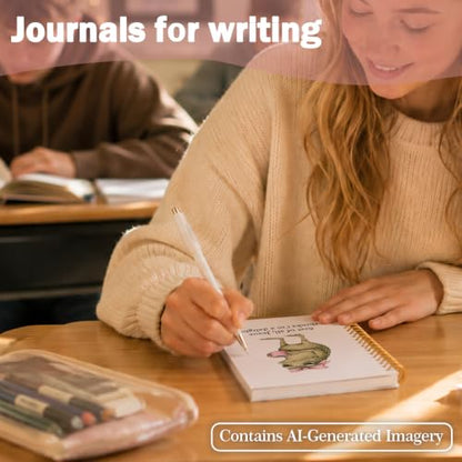 Funny Frog Christian Notebook Journal for Women Gifts Church Notebook - color: Jesus Frog