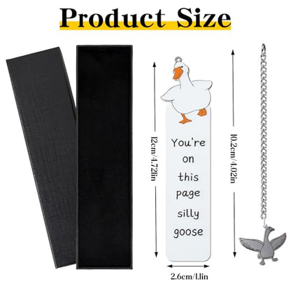 Funny Silly Goose Bookmarks - Cute Boo Basket Stuffers Book - style: Goose
