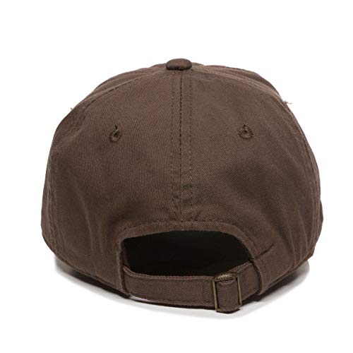 Praying Hands with Cross Baseball Cap Embroidered Cotton Adjustable Dad Hat - color: Brown