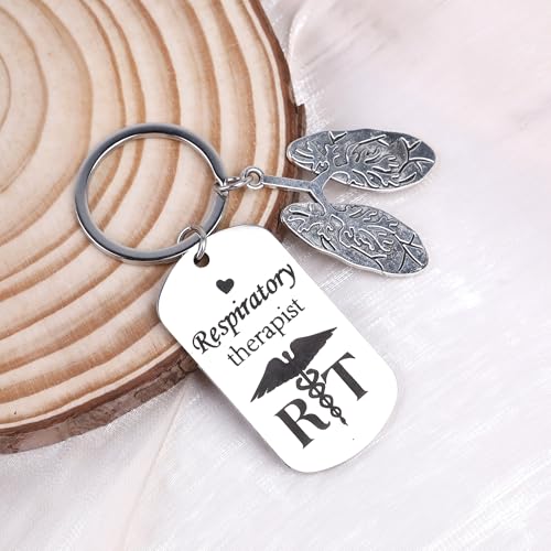 Inspirational Keychain for Women, Appreciation Gift for Mother Daughter Best Friend, Christmas Key Ring - style: Respiratory Therapist