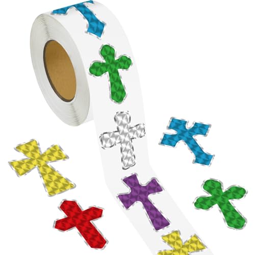 600 Pcs Prism Crosses Stickers for DIY