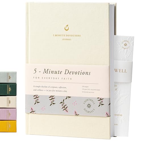 5-Minute Devotional Journal for Women: Daily Christian Scripture Reflections, Guided Prompts & Prayer | Build Faith in Just 5 Minutes a Day | 218 Pages, 110gsm Paper (Cream) - color: Cream