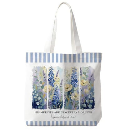 Christian Tote Bag - color: Lamentations 3.23