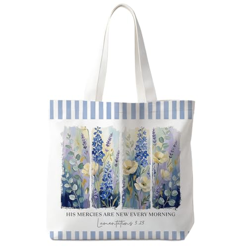 Christian Tote Bag - color: Lamentations 3.23