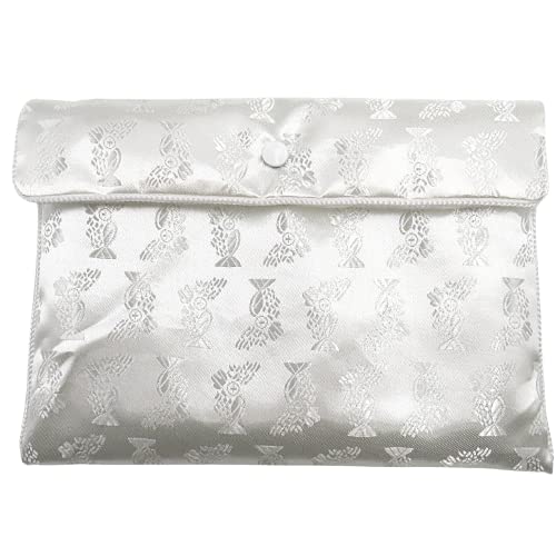 Needzo Light of Christ First Communion Satin Purse Set, Includes Mass Prayer Book, Rosary & Pouch, Scapular, Lapel Pin, Gifts & Keepsakes for Young Women, Communicant Starter Pack (6 Piece)