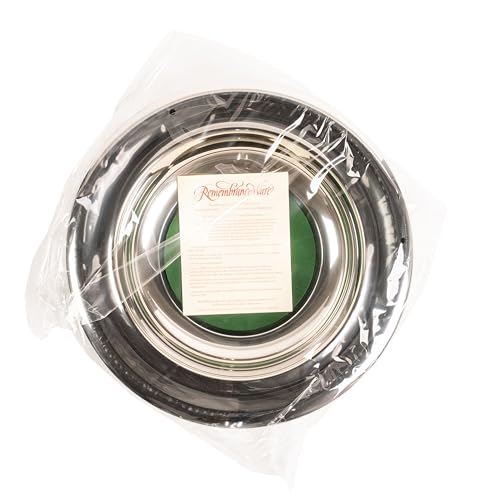 Broadman RemembranceWare Offering Plate, Silver with Green Felt