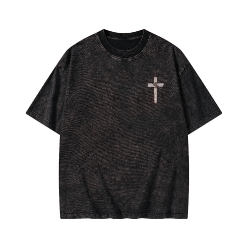 The Lord is My Shepherd Psalm 23 Samurai Lamb Anime Christian Faith T-Shirt - color: Black, size: 5X-Large
