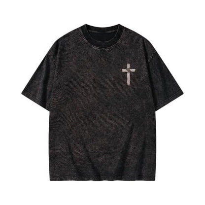The Lord is My Shepherd Psalm 23 Samurai Lamb Anime Christian Faith T-Shirt - color: Black, size: 4X-Large