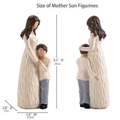 Mother and Son Figurines, Gifts for Mom, 9.5" H - style: Mother Son