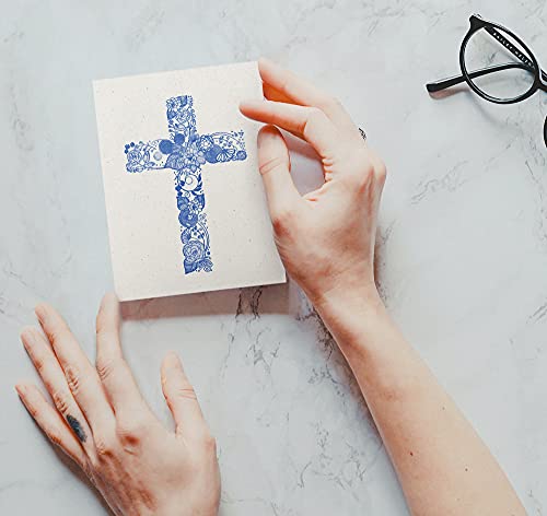Twigs Paper Christian Cross Greeting Cards, 24 Blank Note Cards - color: Christian Cross, size: 24-Count
