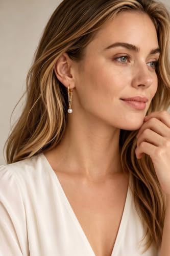 Gold Dangle Earrings for Women，Tassel Hoop Earrings with Charms - color: H