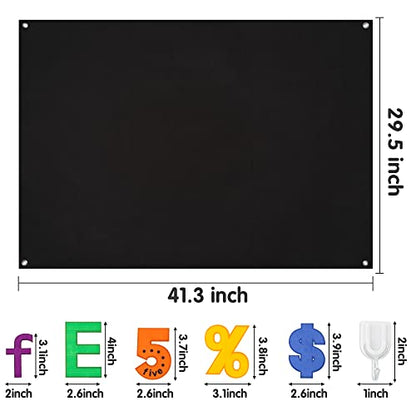 WATINC ABC Learning Felt Board Set - 151Pcs Flannel Math Symbols Kit
