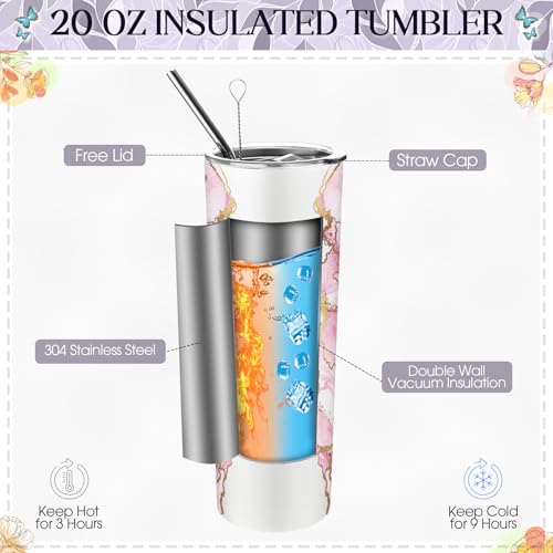 Geiserailie 12 Pcs Christian Gifts for Women Tumbler Set, Elegant Color - color: Elegant Color