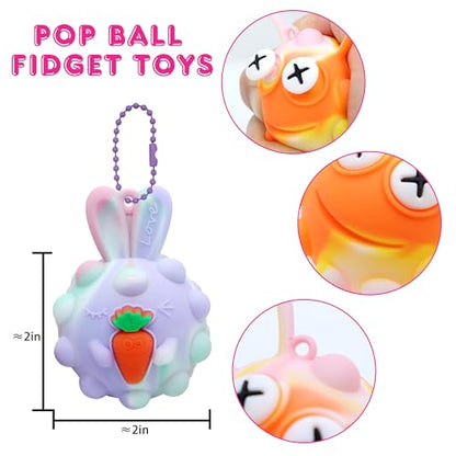 18 Pack Animal Pop Balls Party Favors for Kids, Treasure Box Prizes Toys - style: 18PCS Animal Pop Ball