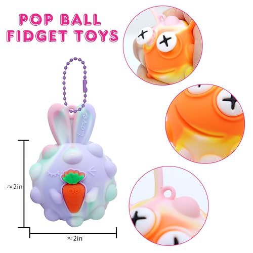 18 Pack Animal Pop Balls Party Favors for Kids, Treasure Box Prizes Toys - style: 18PCS Animal Pop Ball