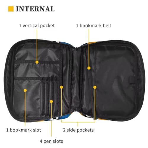 Coldinair Football Bible Cover Case for Men Teen, Kids Scripture Carrying Case with Handle and Pocket, Bible Book Tote Handbag - color: Football
