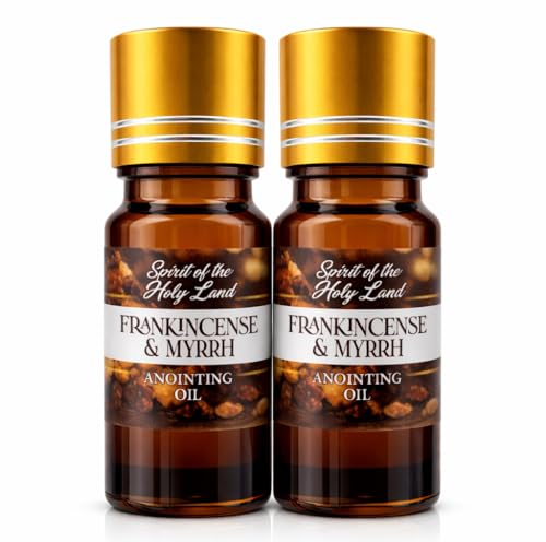 Biblical Frankincense & Myrrh Anointing Oil Blend from Jerusalem 2 x 10 ml