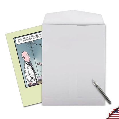 NobleWorks Jumbo Feel Better Greeting Card w/Envelope Sluggish Humor J9744 - style: Feeling Sluggish