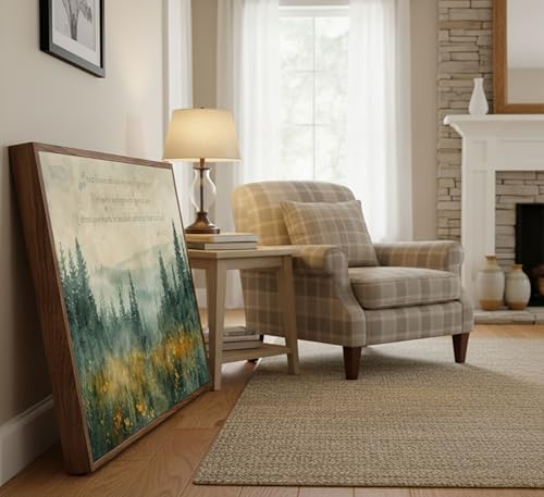 Framed Farm Christian Bible Canvas Wall art 16x24in - color: Bible-Framed, size: 24"L x 16"W
